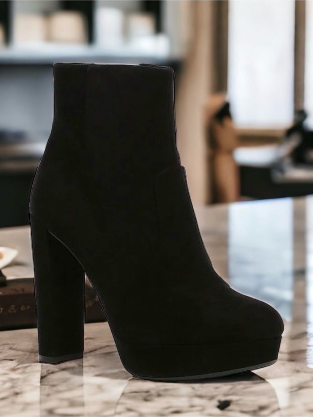 Gianni Bini KIANNE Suede Platform Booties
